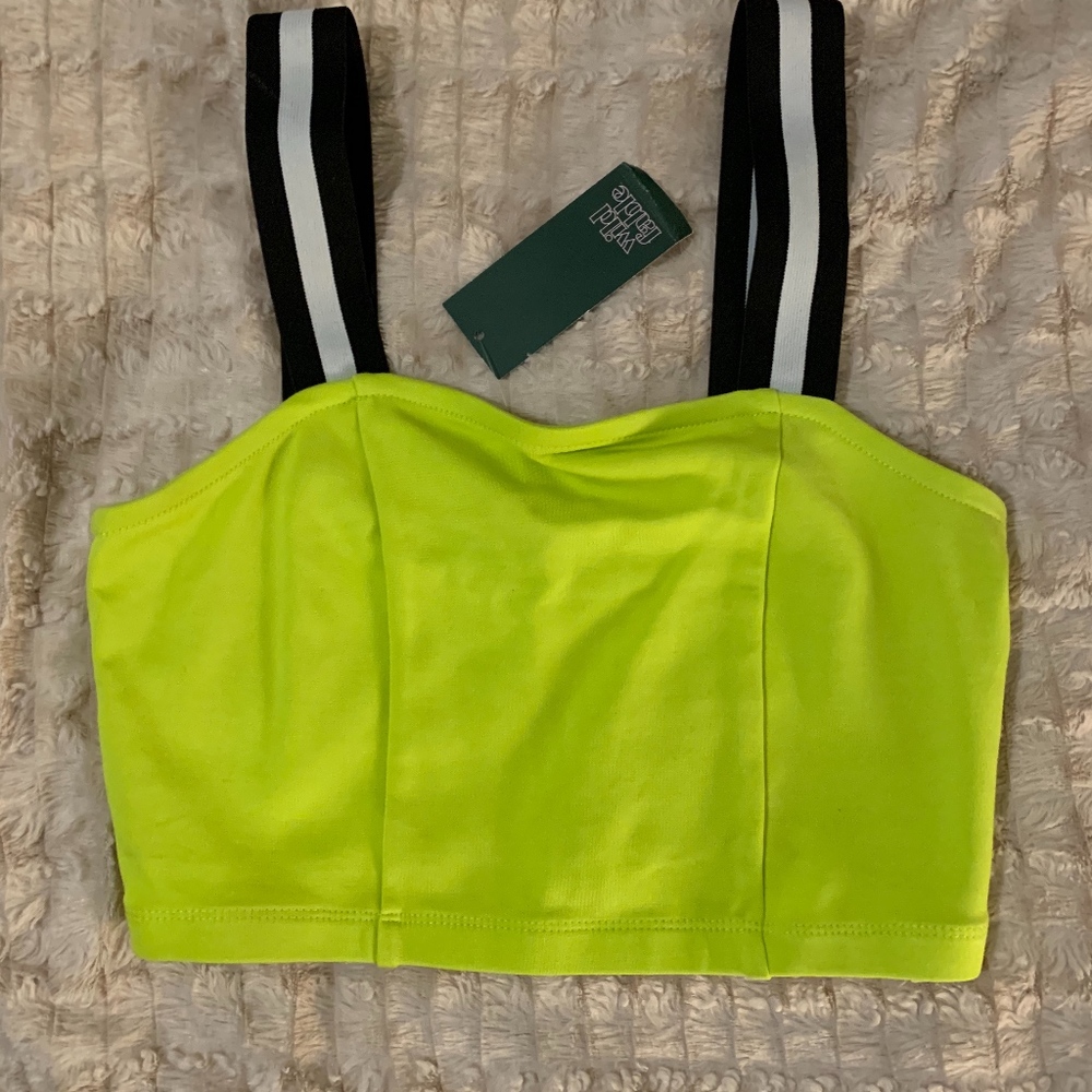 Wild Fable Lime Green Crop Top